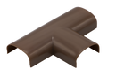 Kabelkanal Rund - 40x20 mm Braun (Holzoptik) - Selbstklebend & Schraubbar
