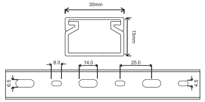 Kabelkanal - 30x15 mm Braun (Holzoptik) - Selbstklebend & Schraubbar