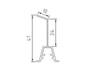 Kabelkanal 120 x 60 mm steingrau