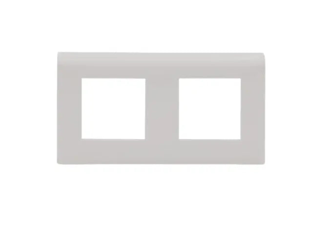 Abdeckrahmen 2-fach Für USB-Steckdosen – Weiß, Kompatibel Mit Gira, Jung, Busch-Jaeger U.a.