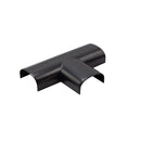 Kabelkanal Rund - 40x20 mm Schwarz - Selbstklebend & Schraubbar