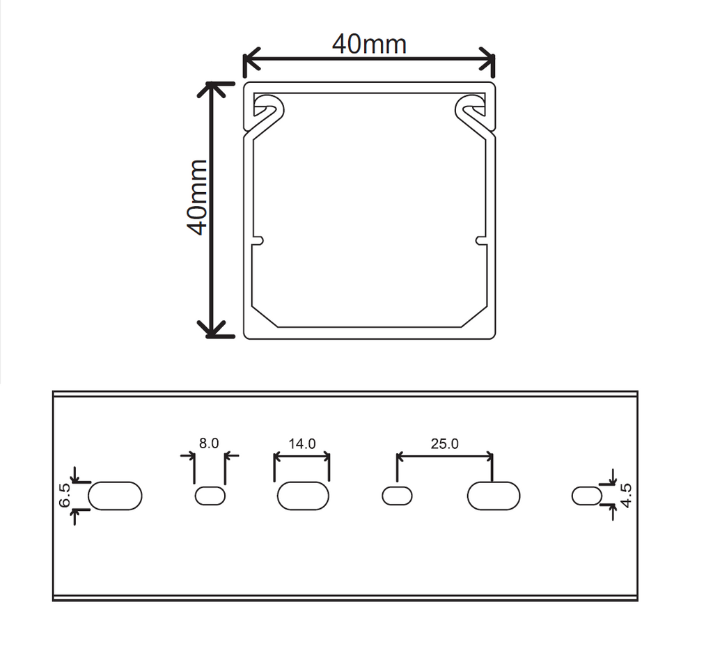 Kabelkanal braun 2000 x 40 x 25 mm Kabelkanal braun 2000 x 40 x 25 mm