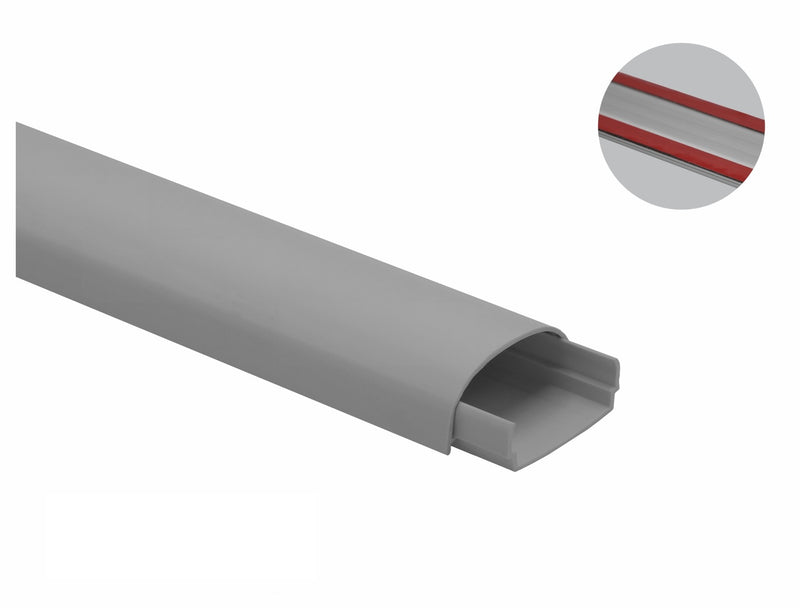 Kabelkanal Rund - 40x20 mm  - Selbstklebend & Schraubbar