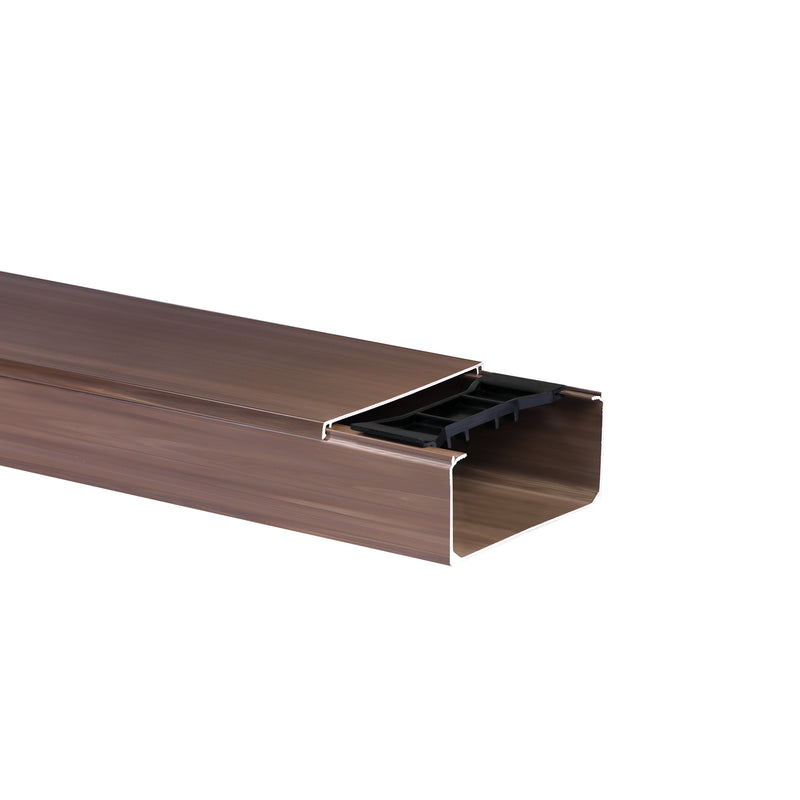 Kabelkanal  90x40 mm Braun (Holzdesign) - Schraubbar