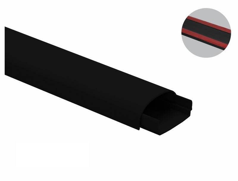 Kabelkanal Rund - 40x20 mm  - Selbstklebend & Schraubbar