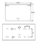 Kabelkanal - 90x60 mm Grau (Steingrau) - Schraubbar