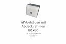 AP-Gehäuse mit Abdeckrahmen Keyston jack 1 x RJ 45 - Abdeckrahmen