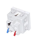 1-fach Steckdose reinweß (B x H x T) 45 x 45 x 42 mm