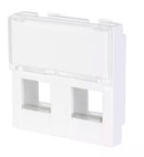 Keystone jack Front 2 Port (2 Modul)