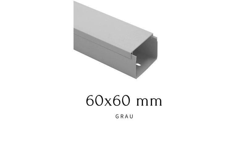Kabelkanal 60x60 mm Farbe Grau