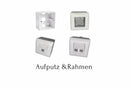 Rahmen Steckdosen - Schalter RJ45 - Weiß -